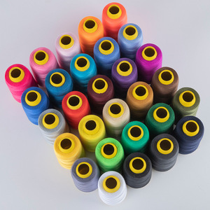 Fil à coudre en polyester teinté, durable, pour machine à coudre et couture à la main, 402 bobines colorées - Product Image 3