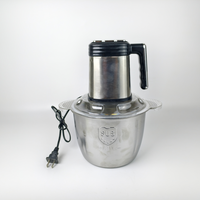 Mini Hachoir Électrique en Acier Inoxydable pour Viande et Aliments, Moteur Sans Balais Compact, Faible Bruit, Idéal pour la Cuisine Quotidienne des Restaurants et Familles