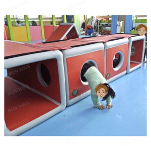 Estructura de Juego Inflable para <span class=keywords><strong>Niños</strong></span>, Zona de Juegos Interior con Tobogán y Piso Inflable para Saltar, Colchoneta de Gimnasio - Product Image 5