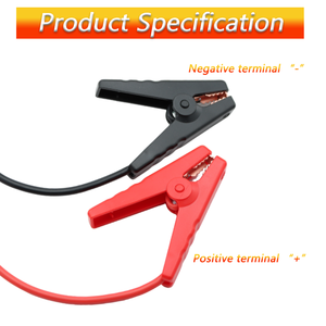 Câbles de démarrage de batterie d'urgence avec pinces crocodiles et connecteur EC5, dispositif de démarrage 650A pour voiture et camion - Product Image 2