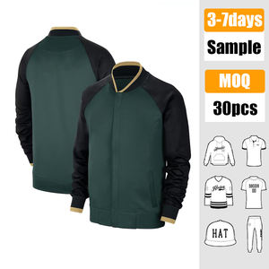 Veste de baseball à capuche décontractée et athlétique de haute qualité, personnalisable avec logo, pour l'extérieur - Product Image 1