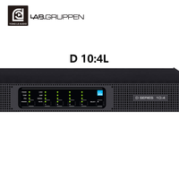 Amplificateur de puissance audio professionnel OEM D10:4L 4 canaux Surround 4250W Boîtier métallique Noir Réseau Dante 88 Haute fidélité