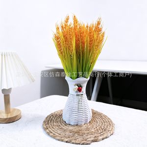 Ramo de Trigo y Arroz Artificial de Imitación Sentai, Decoración de Flores Mixtas de Plástico para el Hogar y la Oficina - Product Image 2