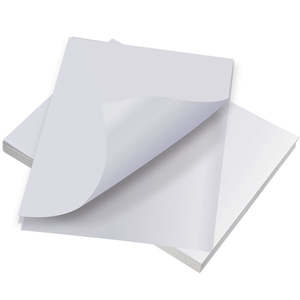 Qualité A4 100 feuilles de blanc mat/brillant auto-adhésif autocollant étiquette arrière papier d'impression A4 feuille autocollant pour étiquettes d'emballage - Product Image 1