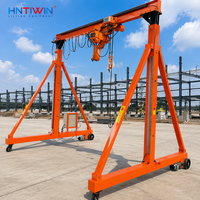 Grue portique électrique portable réglable en hauteur HNTIWIN, prix usine, certifiée CE, 3t, 5t, 10t