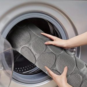 Tapis de sol en velours corail gaufré <span class=keywords><strong>FIGOO</strong></span> - Tapis de salle de bain absorbant de couleur unie, tapis d'entrée, tapis de bain effet pierre - Product Image 6