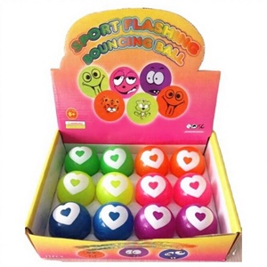 Herz Druck Angepasst Gummi Boucen <span class=keywords><strong>Ball</strong></span> Bounce Verrückte Bounce Massage Kugeln - Product Image 1