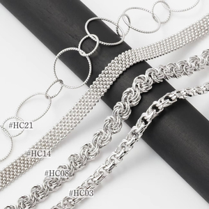 Collar de cadenas de moda para mujer de Plata de Ley 925 hecho a mano, joyería de latón de Sri Lanka - Product Image 4