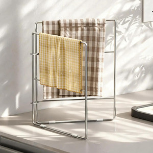 Escurridor de Platos y Toallas Plegable, Soporte de Secado Plegable para Encimera de Cocina - Product Image 4
