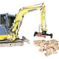 Mini-épaveuse de bois de chauffage 1-5t, processeur de bois sur chenilles