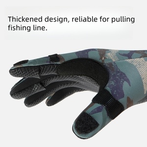 Venta al por mayor personalizado invierno pesca Flip Cover Open Finger Guantes Térmicos guantes de pesca en hielo - Product Image 2