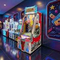 Machine de jeu d'arcade Global Adventure Rongxiang 1 avec accepteur de monnaie, construction en bois, prise en charge des langues anglaise et chinoise