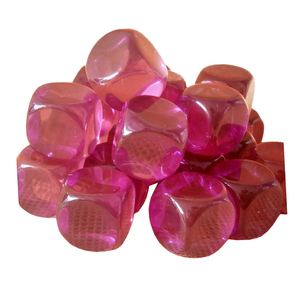 Dados transparentes en blanco personalizados al por mayor Esquinas redondeadas dados de juego <span class=keywords><strong>Ludo</strong></span> acrílicos - Product Image 4