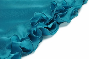 Robe longue bleue de soirée pour femmes, automne hiver <span class=keywords><strong>2022</strong></span>, col montant, nœud décoratif, manches longues, élégante, longue, bleue, Maxi, robe de Festival - Product Image 6