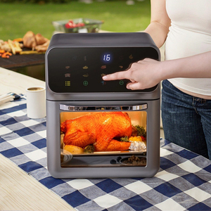 2025 FS <span class=keywords><strong>Visual</strong></span> 10L 15L Horno Consumer Reports Mejor estante caliente sin aceite como se ve como freidora de aire de cresta plateada sin aceite Freidora De - Product Image 1