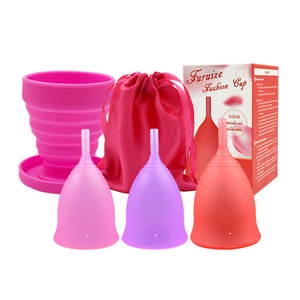 Eco Friendly riutilizzabile coppe mestruali di alta qualità di grado medico Silicone donna periodo tazza in Silicone coppetta mestruale all'ingrosso - Product Image 1