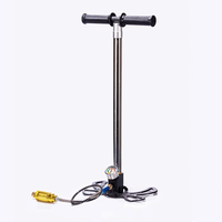 Pompa Tangan PCP 4 Tahap Tekanan Tinggi 6000Psi 40Mpa Pompa Piston Manual dengan Filter Udara Besar untuk Pengisian Udara Menyelam Berburu 310 bar