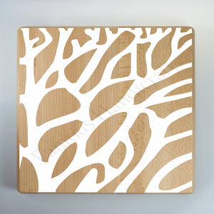 Planche à découper en bois de nouveau design incrusté de coquille prix d'usine planche à découper - Product Image 1