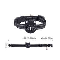 Collier de suivi GPS/GPRS intelligent anti-perte en silicone réfléchissant imperméable pour animaux de compagnie avec application IOS