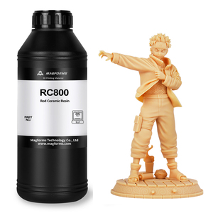 Résine photosensible <span class=keywords><strong>Magforms</strong></span> RC800 405nm a une haute ténacité Résine d'imprimante 3d à cire rouge à durcissement UV 405nm - Product Image 1