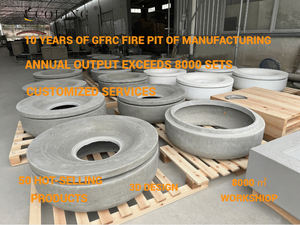 Luxus-Gartenmöbel Direkt ab Werk: Maßgefertigte GFK-Beton-Gas-Feuerstelle für den Außenbereich mit LPG/NG-Betrieb - Product Image 5