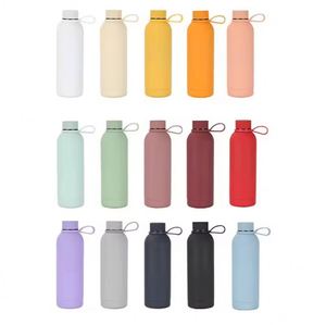 Wholesale Custom <b>Drinking</b> Insulated Stainless Steel Double Wall <b>Hot</b> 500ml Water Bottle With Cover - Product Image 6