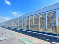 Volets extérieurs motorisés électriques réglables en alliage d'aluminium avec ventilation automatique