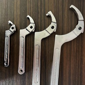 Clé à molette réglable en chrome de 3/4 pouces (19-51 mm) avec crochet en C pour écrous à fente latérale, roulements, colliers, OEM, en acier au carbone, pour bricolage - Product Image 3