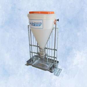 Mangeoire automatique Hengyin pour élevage porcin, nouvelle génération, pour aliments secs et humides, en plastique et acier, capacité 50 kg, utilisation prolongée, garantie 1 an - Product Image 1