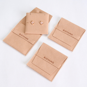 ถุงใส่เครื่องประดับแบบพับได้ขนาดเล็กเก๋ไก๋จาก Boyang Custom Jewelry Packaging Bags ทำจากไมโครไฟเบอร์ - Product Image 1