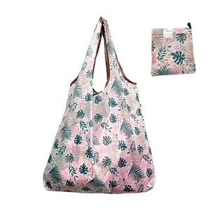 Einkaufstasche heiß verkaufen große Größe 190T Oxford Stoff tragbare Einkaufstasche Polyester Recycling Falt tasche