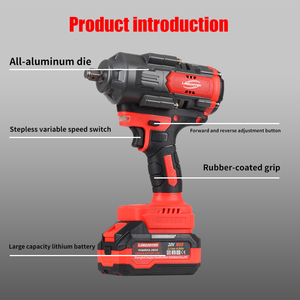 ชุดประแจกระแทกไร้สายแบบไร้แปรงถ่าน LDW08สว่านไฟฟ้าลิเธียมเกรดอุตสาหกรรม - Product Image 6