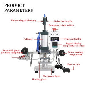 Pneumatic Gilding Machine for Leather Embossing Gilding Machine - Product Image 2