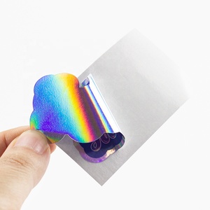 Không thấm nước Holographic cầu vồng hiệu ứng dính Vinyl Sticker biểu tượng tùy chỉnh chết cắt laser ba chiều in nhãn - Product Image 4