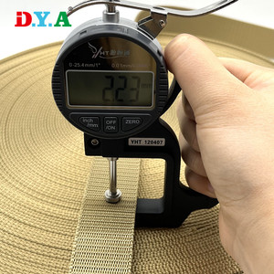 Venta al por mayor Stock 2mm cinturón de nailon grueso 32mm 38mm tanque de color tejido correa de nailon - Product Image 4