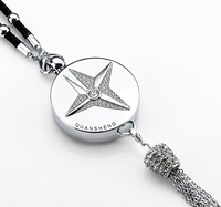 Diffuseur de parfum pour voiture, pendentif décoratif à suspendre au rétroviseur, bouteille de parfum sept couleurs, accessoires auto