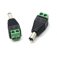 DC Green Power connecteur mâle prise d'alimentation mâle connecteur cc 2 broches CCTV 12V alimentation mâle