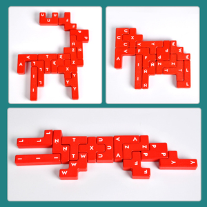Gioco di Puzzle 3D in Legno per Bambini, Blocchi Impilabili, Allenamento della Concentrazione, Esercizio Mentale, Giocattolo Educativo in Legno per Bambini - Product Image 5