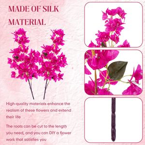 Vente <span class=keywords><strong>en</strong></span> gros de plantes de bougainvilliers à longue <span class=keywords><strong>tige</strong></span> couleur soie bougainvilliers artificiels bougainvilliers <span class=keywords><strong>en</strong></span> soie florale pour mur de fleurs - Product Image 3