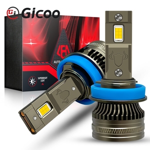 หลอดไฟหน้ารถยนต์ Gicoo K15 12-60v LED รุ่น H1 H3 H4 H7 H11 9005 9006 สำหรับรถยนต์และรถบรรทุก ความสว่างสูง 15000lm 110w 6000k 12V 24V - Product Image 4