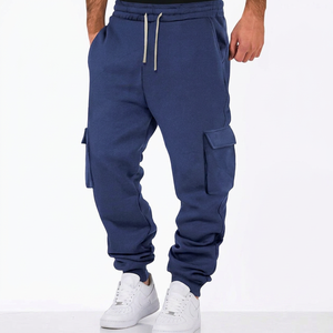 Fashionable <b>Men</b> Cargo Pants Loose Fit Straight Pattern Lightweight High Waist Comfortable Casual Pants - Product Image 1
