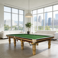 Table de snooker russe professionnelle de 12 pieds en bois massif, table de billard russe pour club et bar avec tissu 6811