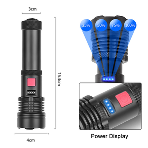 Светодиодный перезаряжаемый фонарик XHP50, ручной фонарик, дистанционное освещение, тактический фонарик, уличный прожектор - Product Image 5