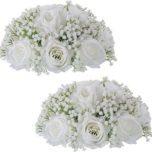 Serie de bodas transfronteriza Flores artificiales Guía Decoración Mesa Plantas falsas para sala de estar Decoración de tocadiscos - Product Image 6