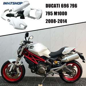 INMT - Vendita Diretta dalla Fabbrica Kit Carene Moto in Plastica ABS per <span class=keywords><strong>Ducati</strong></span> <span class=keywords><strong>696</strong></span> 796 795 M1000 2008-2014, Durevoli e Pre-Forate - Product Image 2