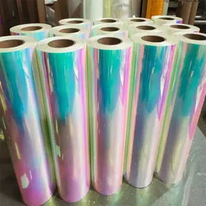Gradient luminous rainbow printing film self-adhesive fluorescence vinyl for car sticker decoration
