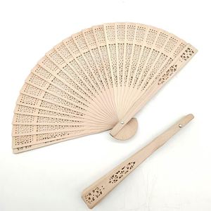 Abanico de mano vintage personalizado QM, abanicos de madera grabados personalizados, abanico de mano plegable para boda con mango de madera - Product Image 2