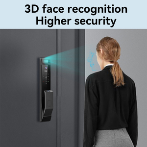 Acceso a la red WiFi Cerraduras inteligentes Reconocimiento facial y de huellas dactilares 3D Cámara DE SEGURIDAD Tarjeta IC Combinación de aplicaciones para puerta de seguridad del hogar - Product Image 6