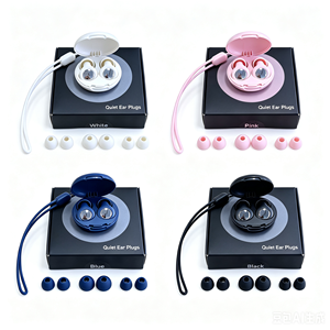 Bouchons <span class=keywords><strong>d</strong></span>'oreilles en silicone souple personnalisés pour dormir, bouchons <span class=keywords><strong>d</strong></span>'oreilles en silicone de haute qualité confortables pour la réduction du bruit, bouchons <span class=keywords><strong>d</strong></span>'oreilles portables pour dormir - Product Image 2