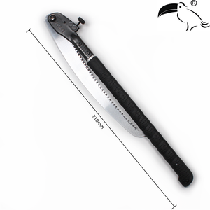 Sega Pieghevole Resistente con Denti Affilati su 3 Lati, Sega a Mano per Legno, Campeggio e Potatura, Manico in Alluminio - Product Image 4